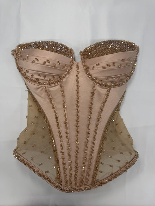Hand Beaded Corset
