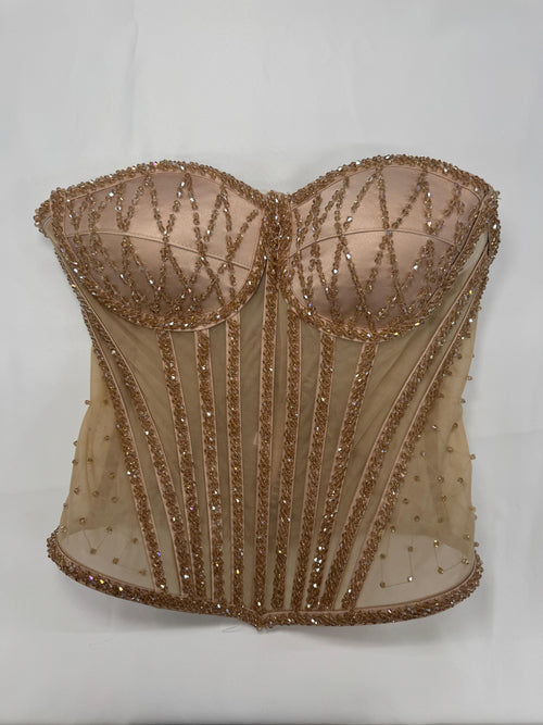 Hand Beaded Corset