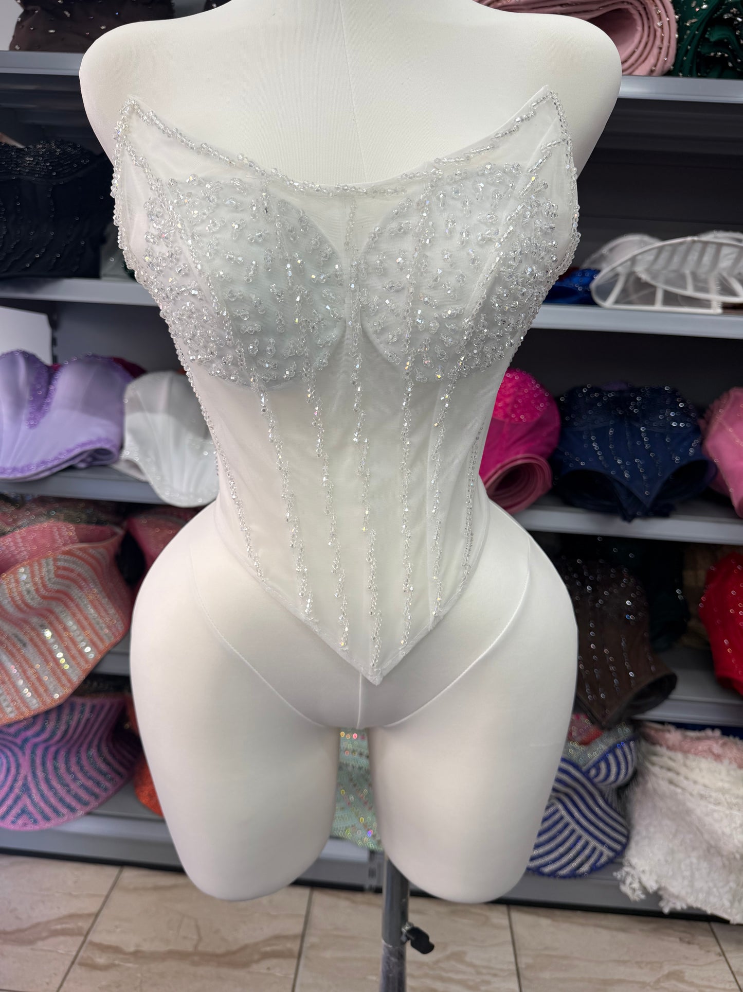 Hand Beaded Corset