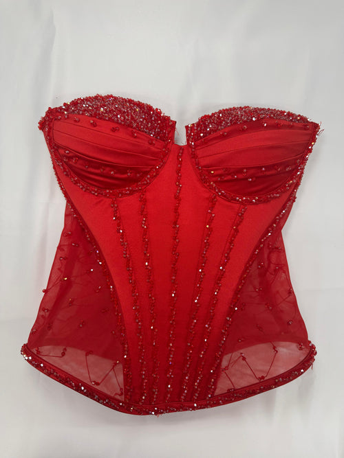 Hand Beaded Corset