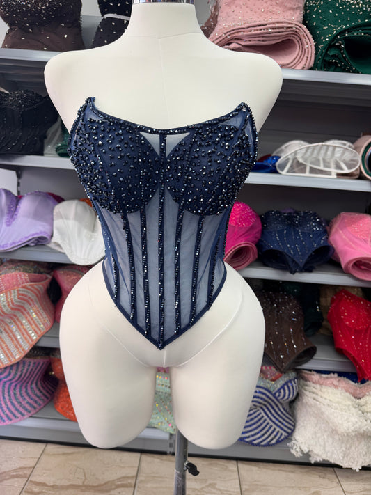 Hand Beaded Corset