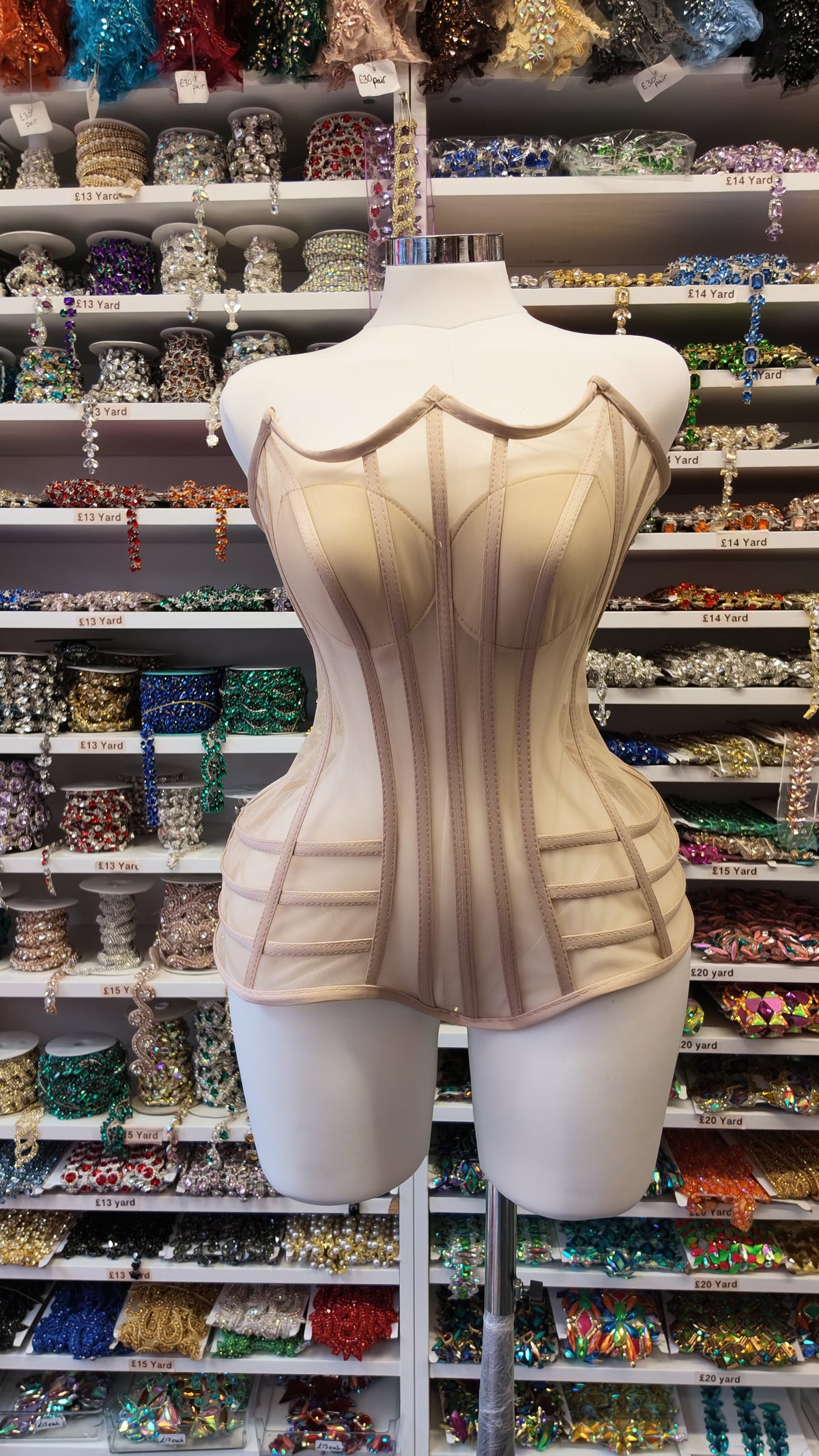 Crab Transparent Corset (Nude)
