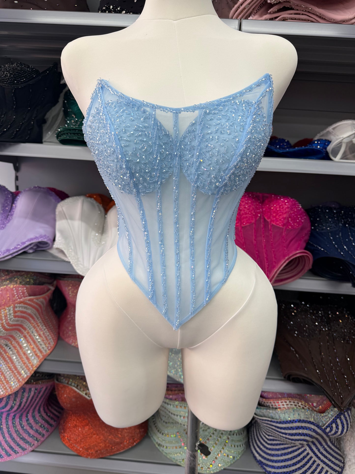 Hand Beaded Corset