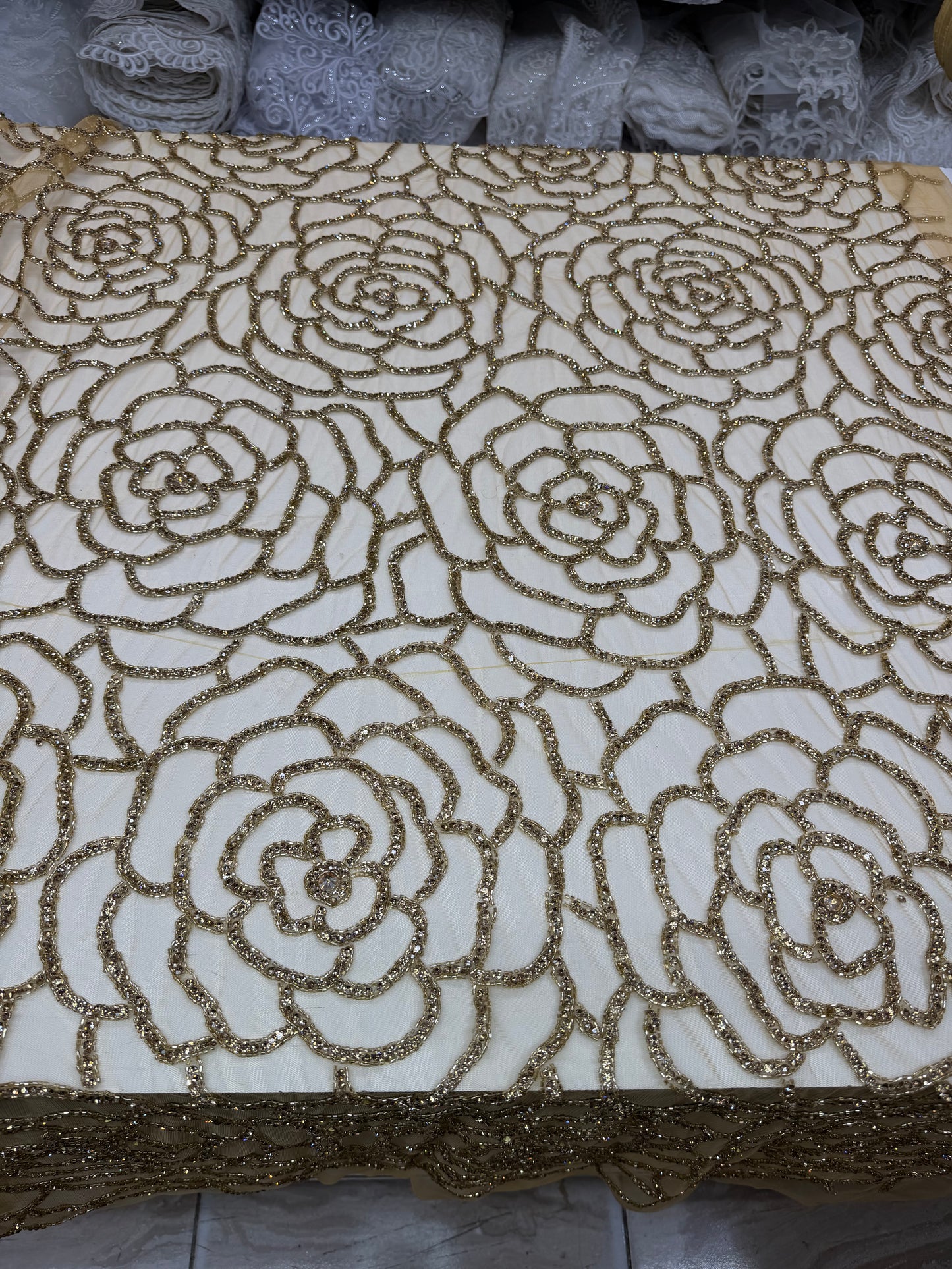 Rhinestone Crystal Lace