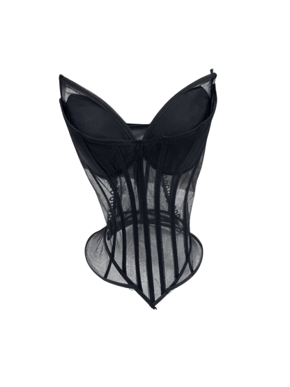 Transparent corset