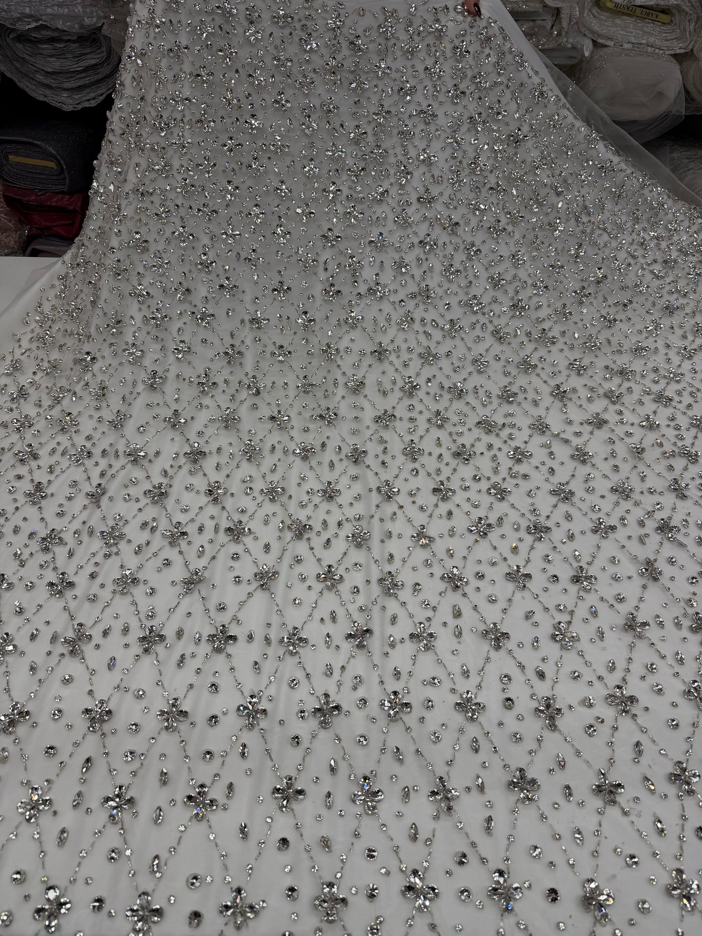 Rhinestone Crystal Lace