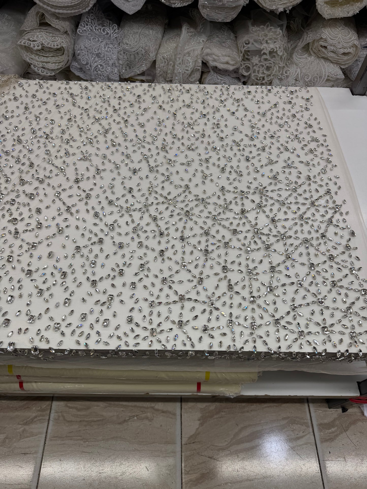 Rhinestone Crystal Lace